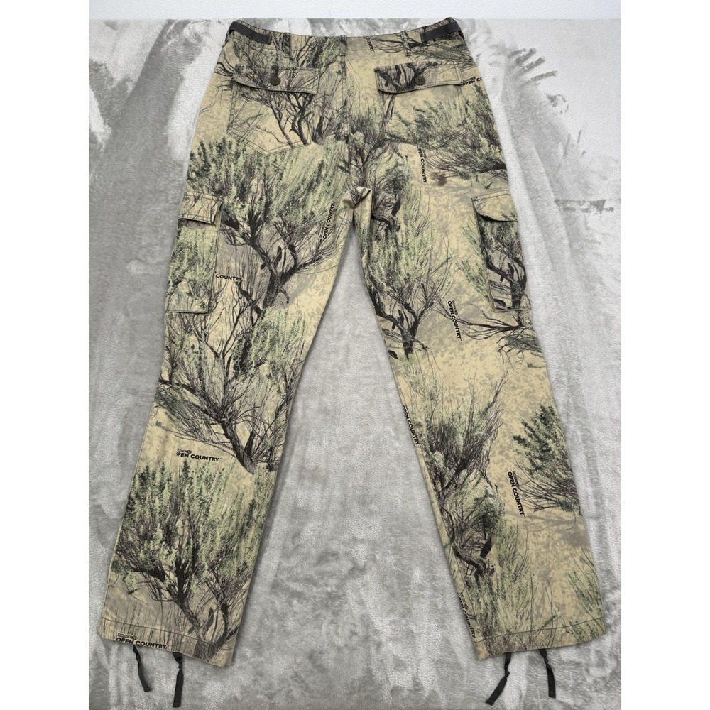 Cabelas Camo Cargo Pants Mens 34 Seclusion Open Country Hunting 90s Y2K Vintage - Picture 5 of 11